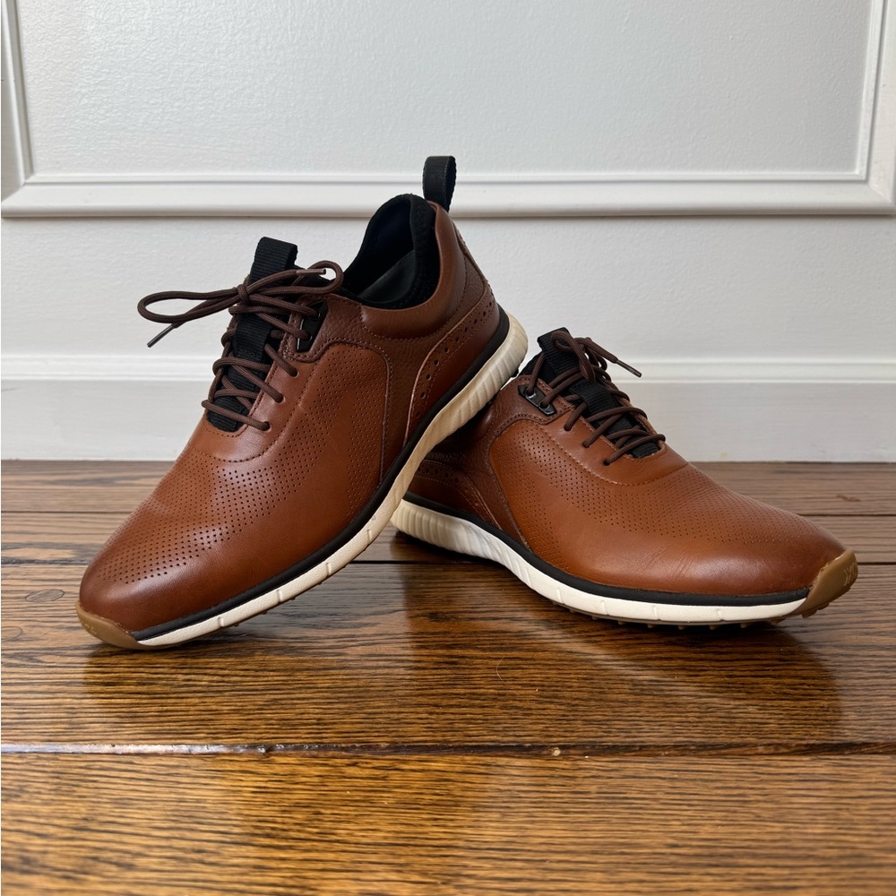 Johnston & Murphy Men’s Golf XC4 Brown Leather Shoes